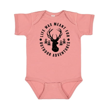 

Inktastic Life was Meant For Outdoor Adventures with Deer Gift Baby Boy or Baby Girl Bodysuit