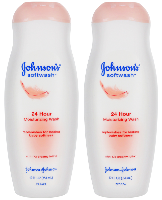 Johnson's 24 Hr Moisturizing Wash Soft Body Lotion 12 fl oz (2 pack