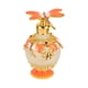 thumbnail image 1 of Minnieouse Botella de perfume decorativa fácil de limpiar hecha con aleación de zinc y vidrio de amplia aplicación recargable Protección de la piel naranja, 1 of 6