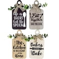 thumbnail image 3 of CY5O5ee 4PCS Kitchen Wall Decor Rustic Farmhouse Tiered Tray Kitchen Wood Hangings for Home Kitchen Dining Living Room Bar Table Decoration, 3 of 6