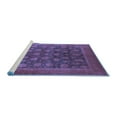thumbnail image 2 of Ahgly Company Machine Washable Indoor Rectangle Oriental Blue Industrial Area Rugs, 7' x 10', 2 of 4