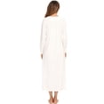 thumbnail image 5 of White Nightgown Sleepwear Women Spring Autumn Long Sleeve Nightdress Ladies Loose Comfortable Princess Nightgowns, 5 of 6