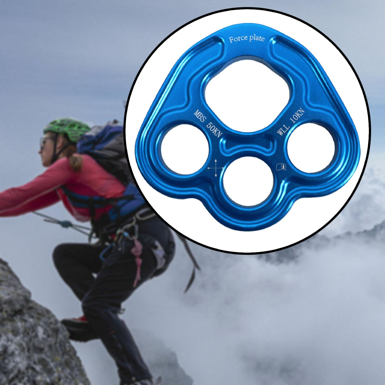 Outdoor 4 Holes Paw Rigging Plate Rope Access Climbing Anchor Durable Sturdy Rigging System Multipurpose Climbing