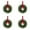 Green*4, variant on 11 Inch Mini Wreaths for Cabinets,Mini Wreaths,Christmas Kitchen Wreaths with Red Velvet Bow,Artificial Norfolk Pine Wreath Outdoor for Windows Door Chairs Wall Stairs Home Decor,1PCS