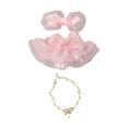 thumbnail image 3 of Conjunto de ropa para muñecas de niña vestido con lazo tocado regalo para muñecas perfecl, 3 of 6