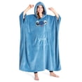 thumbnail image 1 of Sudadera con capucha Disney Stitch para mujer, forro polar cálido, azul, 1 of 1