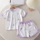 thumbnail image 2 of Odeerbi 0-10 Años Niño Niña Conjunto de Verano Estampado Floral Camiseta Manga Corta de Algodón Shorts Conjunto de Dos Piezas, 2 of 3