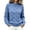 Blue, variant on Womens Oversized Cable Knit Sweaters 2026 Fall Winter Chunky Knitted Pullover Mock Neck Sweater Tops Loose Outfits, Dressy Casual Clothing