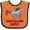 Orange and Black, variant on Inktastic Born to Run Wild- Galloping Horse Boys or Girls Baby Bib