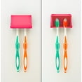 thumbnail image 7 of Camco Pop-A-Toothbrush | Designed to Protect and Store Toothbrushes, Vented for Quick Drying, and Features Double-Sided Tape | Pink (57205), 7 of 7