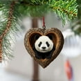 thumbnail image 3 of Fwttom Animal Christmas Tree Ornaments - Adorable Creatures 2D Flat Hanging Holiday Vacation Party Christmas Decorations, Lovely Gift for Family Friends, 3 of 6