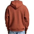 thumbnail image 6 of Men Waffle Knit Half Zip Hoodie Sevevn Long Sleeve Drawstring Hooded Sweatshirt With Front Kangaroo Pocket For Casual Daily Wear Outdoor Activities And Weekend Street Outfits, 6 of 6