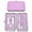 Pink, variant on Xukmct 7 Pcs Manicure Set Professional Pedicure Kit Stainless Steel Nail Clippers Grooming Kit for Men Women, Orange