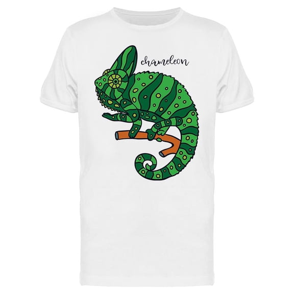 Green Chameleon T-Shirt Men -Image by Shutterstock, Male Large