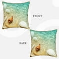 thumbnail image 3 of Xecao Starfish And Seashell On The Beach Print Soft Velvet Decorative Throw Pillow Covers, Square Cushion Cases for Bed, Sofa, Living Room, Car, and Indoor Outdoor Use-20"x20", 3 of 8