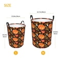 thumbnail image 3 of Sikiie Autumn Pumpkin Print Round Dirty Clothes Basket, Waterproof Standing Foldable Storage Basket, for Laundry Room, Bedroom, Bathroom Storage-Medium, 3 of 6
