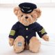 thumbnail image 3 of 2025 22-40cm Cute Pilot Teddy Bear Plush Toy High Quality Captain Bear Plushie Dolls Kawaii Baby Soft Stu, 3 of 4