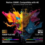 HY320 4K Android 11 Smart Projector,Portable WiFi 6 Bluetooth 5.0 with Auto Keystone Correction,180°Rotatable Home Theater, Outdoor,Gaming