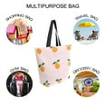 thumbnail image 7 of FORMRS Womens Canvas Tote Bag with Zipper Inner Pocket Shoulder Handbag, Cartoon Citrus, 7 of 7