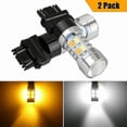 thumbnail image 1 of 3157 Led Drl White/amber Switchback Turn Signal Parking Light Bulbs-YuJia, 1 of 5