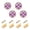 Corgi Dog Faces, variant on JIALIOU Kitchen Cabinet Knobs Round Zinc Drawer Pulls, Leaves Football, 4 Pack