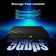 thumbnail image 3 of PinesC 5 in 1 External Bluray Drive, USB 3.0 Type-C Slim Optical External Bluray DVD Burner with SD/TF Card Reader 2 USB 3.0 Hubs Compatible with Windows XP/7/8/10 MacOS MacBook Lapt, 3 of 5