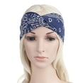thumbnail image 3 of Diadema HUOGUO Diadema elástica con estampado floral para mujer, yoga y deporte, 3 of 3