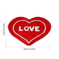 thumbnail image 3 of Alfombra de San Valentín en tres tamaños, de lana sintética, antideslizante, para baño, ideal como decoración del día de San Valentín., 3 of 6