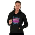 thumbnail image 3 of XOMG POP Band Neon Space Rockstars Women Plus Size Hoodie Brisco Brands 2X, 3 of 4