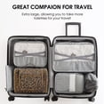 thumbnail image 4 of Large Hanging Travel Toiletry Bag Dopp Kit with Hook Cosmetic Makeup Organizer with Brush Holder Water-Resistant Bathroom for Women Men, Brown Leopard, 4 of 7