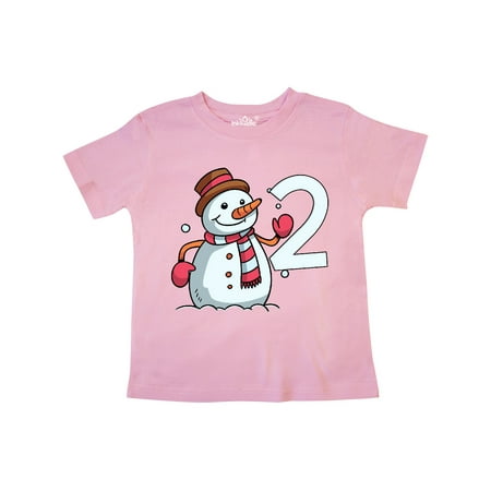 

Inktastic 2nd Birthday Snowman Gift Toddler Boy or Toddler Girl T-Shirt