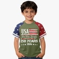 thumbnail image 2 of Gubotare Usa Apparel Kids American Boy Shirt Toddler Boys 4th of July Tshirt American Flag Baby Boy Independence Day Patriotic Tee Top 6T 7T, AG, 2 of 3