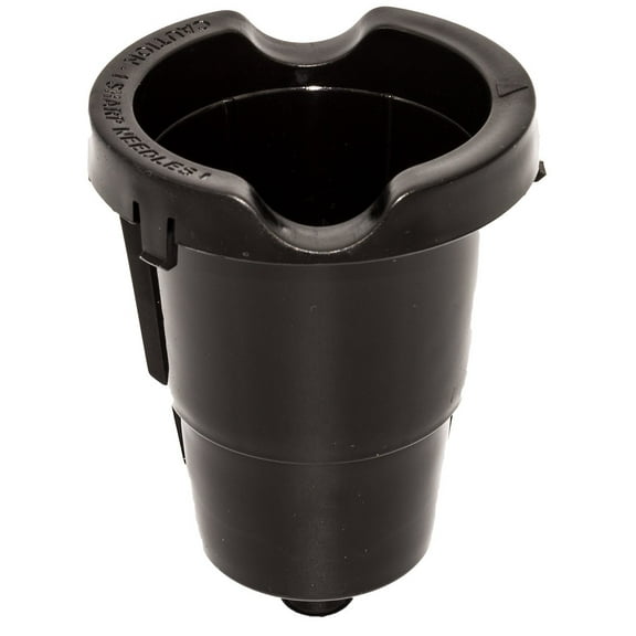 Keurig K Cup Holder Replacement Part with Puncture Needle, Coffee Pod Insert for Brewing, BPA Free Plastic Housing, Black