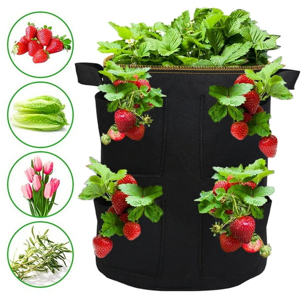 Travelwant Strawberry Grow Bag, Strawberry Plant Bag with 8 Side