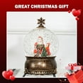 thumbnail image 4 of HOMCOM Christmas Snow Globe with Music, Light and Swirling Glitter, Battery Operated Christmas Decoration, Bronze, 4 of 9