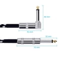 thumbnail image 3 of Cable de Instrumento de 3 metros, Cable de la Guitarra, Guitar Cable Audio para Amplificador de Pote, 3 of 7