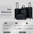 thumbnail image 7 of Concepten 5-Piece Hardshell Luggage Set,ABS Material Lightweight Suitcase Set with Swivel Wheels and TSA Lock,Equipped with Sports Handbag and Toiletries Bag, 7 of 7