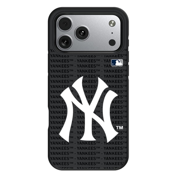New York Yankees iPhone Text Backdrop Design Bump Case