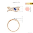 thumbnail image 4 of Angara Natural 0.2 Ct. Tanzanite with Diamond Solitaire Ring in 14K Rose Gold for Women (Ring Size: 3.5), 4 of 9