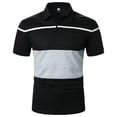 thumbnail image 1 of Gibobby Playera Polo Polo piqué de Manga Larga Ajustado Polo para Hombre(Negro,CH), 1 of 5