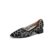 thumbnail image 3 of Zapatos de reina tejidos con agujeros y transpirables de primavera y verano con tacones gruesos y puntiagudos, 3 of 5