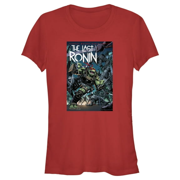 Junior's Teenage Mutant Ninja Turtles The Last Ronin Issue 2 Cover  Graphic Tee Red 2X Large