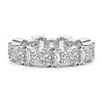 thumbnail image 2 of Oval & Round Shape Lab Grown Diamond Mariah Eternity Ring For Women | 3 Carat IGI Certified 14K White Gold | FG-VS Quality Friendly Diamonds Eternity Ring Size 8, 2 of 4