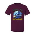 thumbnail image 2 of Reel It Like You Stole It Men's Graphic T-Shirt, Maroon, 4XL, 2 of 3