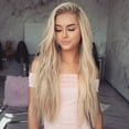 thumbnail image 4 of Perruque Longue Bouclée Blond Dégradé pour Femmes Cheveux Synthétiques Ondulés Résistants à la Chaleur, 4 of 10