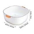 thumbnail image 3 of XGFHYJEH Colander, Colander Plastic, Small Colander, Berry Colander, Kitchen Colander, Fruit Colander, Small Colander for Fruit and Veggies, Colander Bowl, 3 of 7