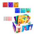 thumbnail image 4 of Caja de pañuelos de felpa Desarrollo de juguetes sensoriales Aprendizaje temprano Educativo para bebés 6 animales perfke juego sensorial, 4 of 9