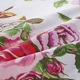 thumbnail image 6 of DaDa Bedding Romantic Roses Lovely Spring Pink Floral Garden Flat Bed Sheet Only w/ Pillow Cases (JHW879-Flat), 6 of 9
