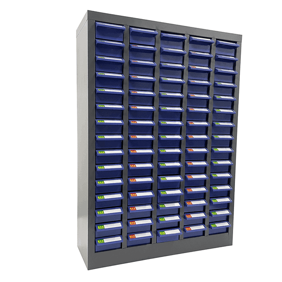 PreAsion Industrial Small Parts Storage Cabinet with 75 Small Drawers without Doors