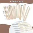 thumbnail image 3 of 26Pcs Triangle Wood Sticks 5 Sizes Unfinished Strips Wooden Triangle Dowel Rod Model Accessories, 3 of 9